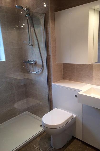 Shower room fitted in Bedford