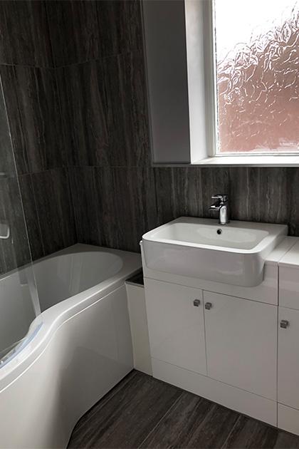 Bathroom refurbished in Bedford