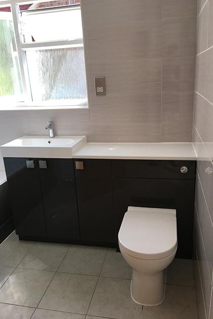 Bathroom refurbished in Bedford